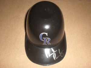 Brendan Rodgers Signed Mini Helmet Colorado Rockies Souvenir Cap Ice Cream Auto - Picture 1 of 2