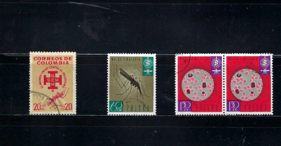 MALARIA  Erradication. WHO drive eradicate  Malaria.-  COLOMBIA.- POLAND  {4} - Image 1 of 1