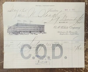 1902 Billhead Boston Massachusetts RH White Company - Picture 1 of 1