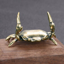 Solid Brass Crab Figurines 46*27MM EDC Small Brass Crab Statue Pen Holder