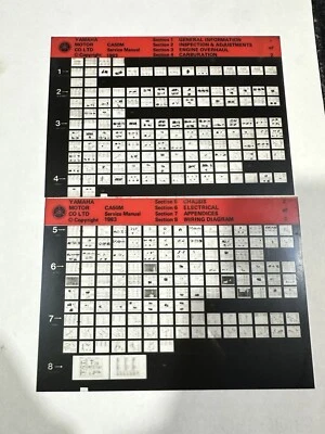 Yamaha CA50M Microfiche Service Manual 1983 - Image 1 of 3