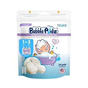 Bubble Podz Lavendel Schaumbad für Kinder, sanft, pH-ausgeglichen, 24 Pods - Bild 1 von 9