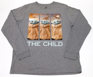 New Disney Parks Star Wars Mandalorian The Child Baby Yoda Long Sleeve Shirt - Picture 1 of 1