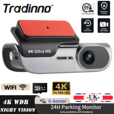 4K Ultra HD Car Dash Cam Recorder G Sensor DVR Video Camera Parking Mode 32GB - Image 1 of 4