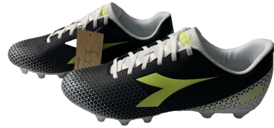 Botines de fútbol para hombre Diadora Pichichi talla 11,5 negros/blancos/gritos fluo nuevos en caja Foto 1 de 4