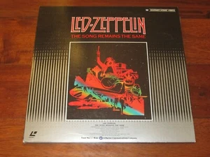 12" LaserDisc In Concert & Beyond Led Zeppelin the Song Remains the Same MINT - Picture 1 of 3