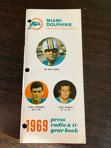 Miami Dolphins 1969 Media Guide, Griese, Sonka, Kick - Bild 1 von 2