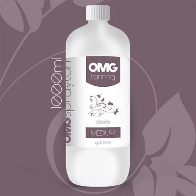 Omg Tanning Solution - 1000ml' Désir' Beige Moyen sans Soleil Pulvérisateur
