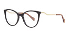 New Gucci Gg1007o 002 49Mm Black Gold Cat Eye Eyeglasses Frames Italy