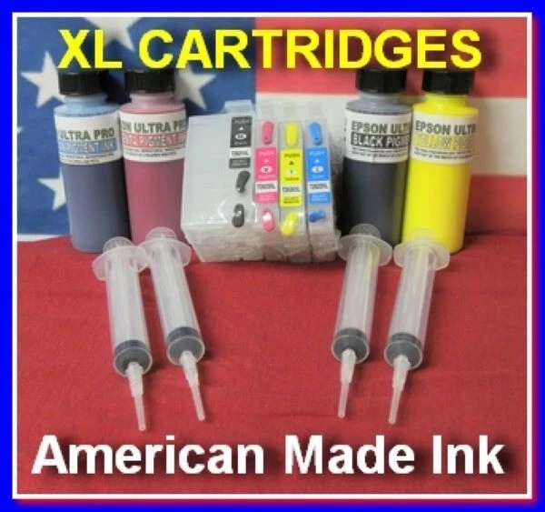 Compatible Pigment Refill Kit Cartridges For Epson # 127 Cartridges - Image 1 of 1