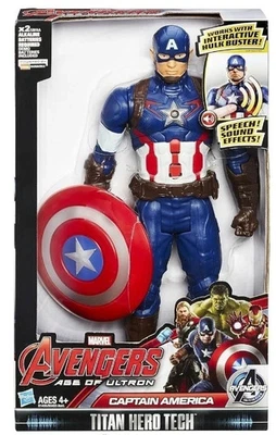 Marvel Avengers Age of Ultron Titan Hero Tech Capitán América 12 pulgadas Acción Foto 1 de 4