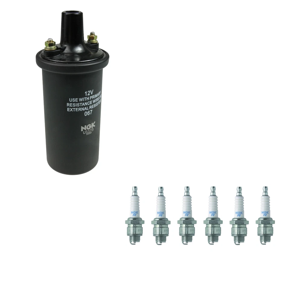 NGK Ignition Coil Kit For Pontiac LeMans Tempest FC170 C10 Pickup Jeep FC170 - Image 1 of 1