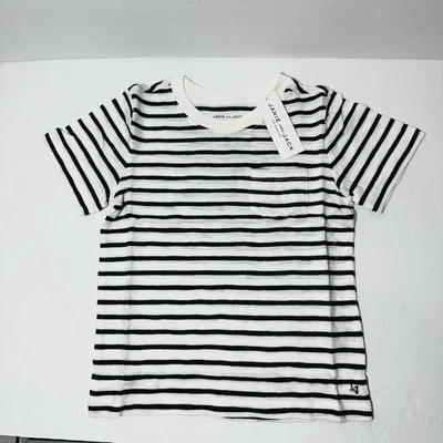 New W/Tags Janie and Jack Navy Striped Pocket Shirt Boy's Size 4 - Image 1 of 4