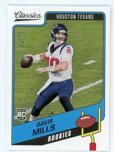 2021 Panini Classics Davis Mills Rookie RC Blue Back #172 #/75 Texans - Picture 1 of 1
