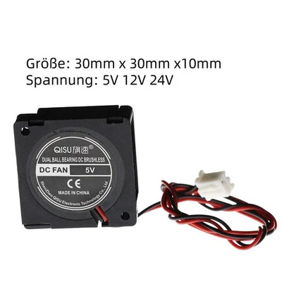 3010 30mm Radiallüfter Radial Fan 5V 12V 24V DC 2 Pin Leise FAN für 3D Drucker - Bild 1 von 4