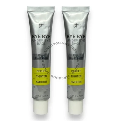 PACK DE 2 bolsas reductoras rápidas para debajo de los ojos IT Cosmetics Bye Bye 0,5 fl oz Foto 1 de 3