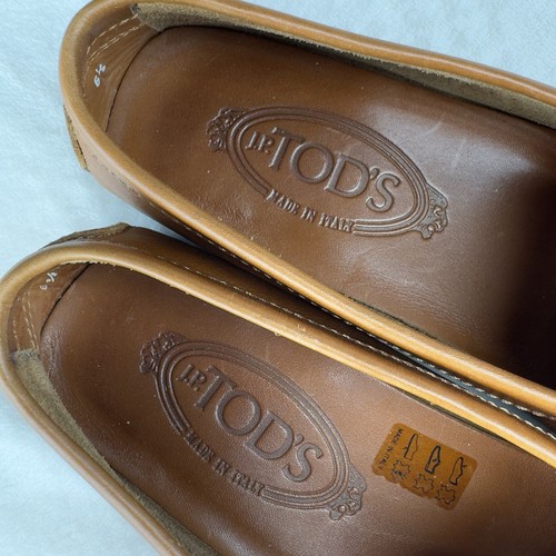 TOD’S Mocassini Tods Gommino scarpe da guida in pelle marrone morbido donna taglia 6 5 B29