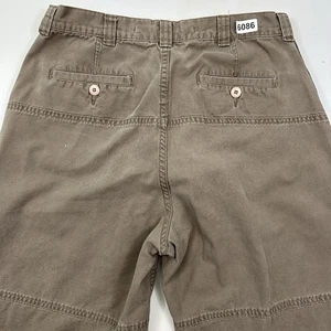 VTG Y2K Nautica Parachute Pants Men Actual 32x30 Baggy High Rise Khaki Green - Picture 1 of 11