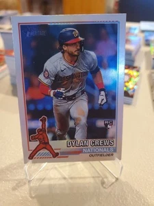 2025 Topps Heritage Dylan Crews 1976 Redefined Holo RC #76R-12 Nationals - Bild 1 von 2
