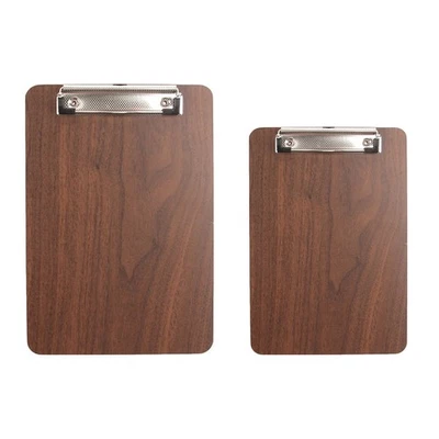 2PCS Clip per Menù in Legno Cucina Ristorante Menù Porta Menù Clipboard A4+A5 - Immagine 1 di 4