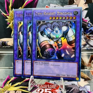 3x Yugioh Playset Gem-Knight Zirconia BLMM-EN142 Ultra Rare 1st Ed Near Mint - Picture 1 of 1