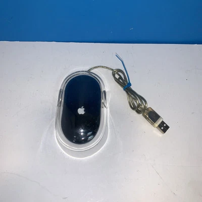 Apple Pro USB Optical Wired Black Mouse M5769 - Image 1 of 2