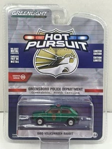 Greenlight Hot Pursuit 1980 Volkswagen Rabbit Greensboro NC Police Department - Picture 1 of 15