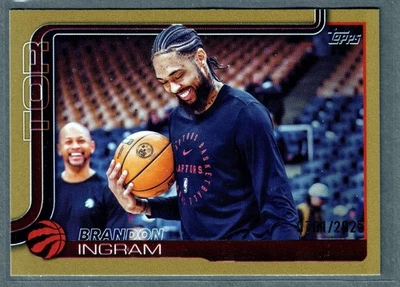 2025-26 Topps Brandon Ingram Gold #/2025 Raptors SP Foto 1 de 2