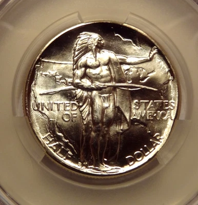 1937 D OREGON COMMEMORATIVE HALF DOLLAR, CACG MS 66, THE PREMIUM GRADING SERVICE - Image 1 of 3
