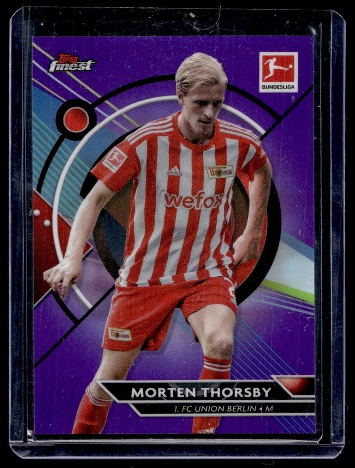 2023 Topps Finest Morten Thorsby 155/250 FC Union Berlin #22 - Image 1 of 2
