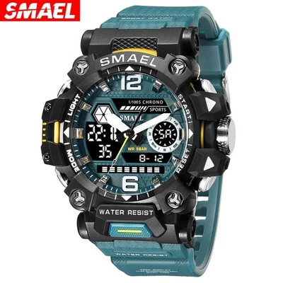 SMAEL Men Waterproof Watches Janpenese Quartz Chronograph ✅Heavy-Duty Watch - Image 1 of 4
