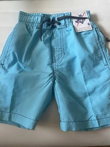 Beach Bros Swimwear Boys 6 Blue Trunks Quick Dry Draw String. - Picture 1 of 8