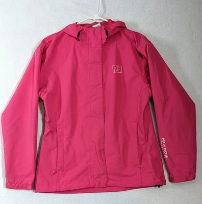 Chaqueta con capucha para mujer Helly Hansen talla M poliéster rosa Foto 1 de 4
