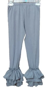 Girls Boutique Gray Ruffle Cuff Pants Size 8 - Picture 1 of 1