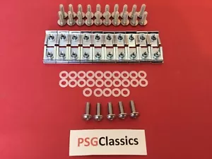 Tornillos de carenado Aprilia AF1 50 125 Futura 90-92 pernos de acero inoxidable clips nailon - Imagen 1 de 8