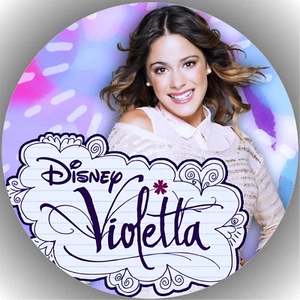 Colocador de tartas cumpleaños fiesta imagen de tartas fondant - oblea violeta P1 - Imagen 1 de 1