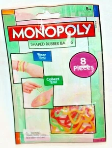 Monopoly Googly Shaped Rubber Bands  8 Pcs - Picture 1 of 2