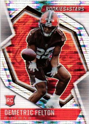 2021 ROOKIES & STARS #191 DEMETRIC FELTON PULSAR PRIZM - Image 1 of 2