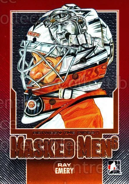 2013-14 Between the Pipes Masked Men 6 Red #3 Ray Emery - Image 1 of 1