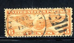 1934 US AIR MAIL 🛨 🔥 6 Cent Air Mail Stamp Winged Globe SCOTT# C19 - Picture 1 of 1