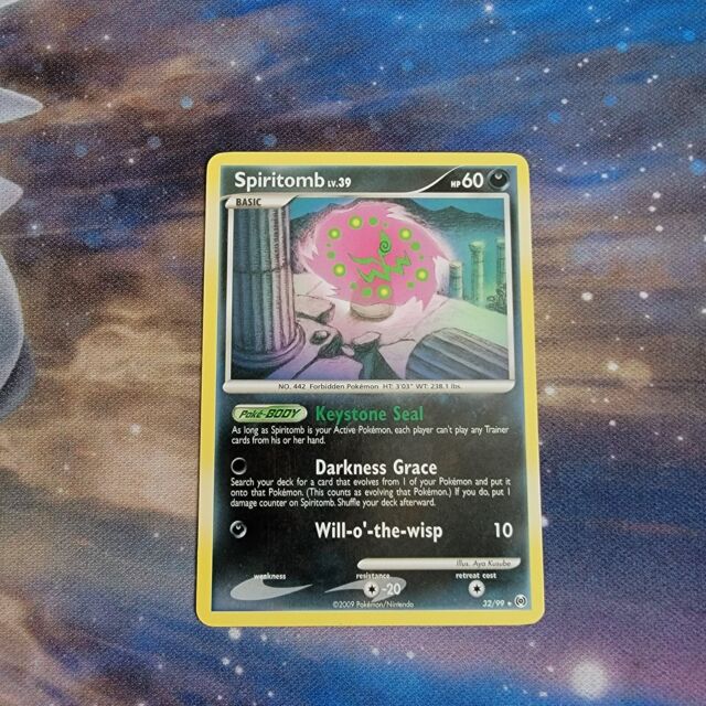 Spiritomb 32/99 NM Non Holo Platinum Arceus Pokemon- 2 Cards