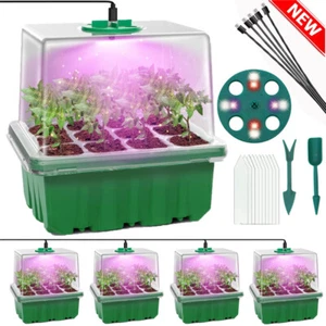 5 Stück Mini Gewächshaus Anzucht Zimmergewächshaus Anzuchtkasten mit Licht DHL - Bild 1 von 17