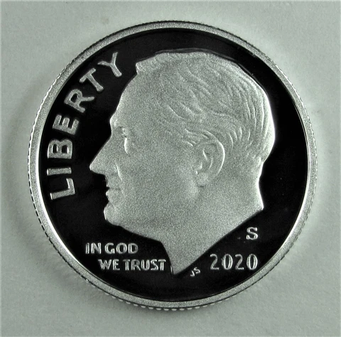 2020 SILVER PROOF ROOSEVELT DIME GEM CAMEO CONDITION Cover