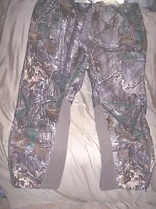 Mens 3X Camo Fleece Pants Realtree Camo Windproof Hunting Pants Cargo Pants $90 - Picture 1 of 5