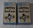 Duke Cannon Frothy the Beer Man Big Ass Brick of Soap 10oz Made in USA Lot of 2
