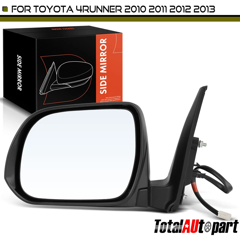 Espejo retrovisor térmico negro texturizado para Toyota 4Runner 2010 2011 2012 2013 izquierdo Foto 1 de 4