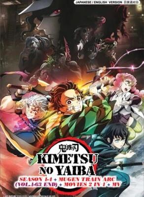 DVD Demon Slayer: Kimetsu No Yaiba Season 1-4 +Mugen Train +2 Movies +MV - Image 1 of 3