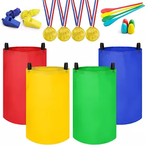 Potato Sack Race Bags,18 Pcs Outdoor Games for Kids,Egg and Spoon Race Carnival - Picture 1 of 12