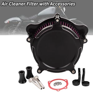Air Cleaner Intake Filter For Harley Dyna Road King Glide Heritage Softail FLHR - Picture 1 of 10