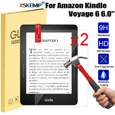 2Pcs For Amazon Kindle Voyage Oasis 6.0 Tempered Glass Film Screen Protector - Image 1 of 4